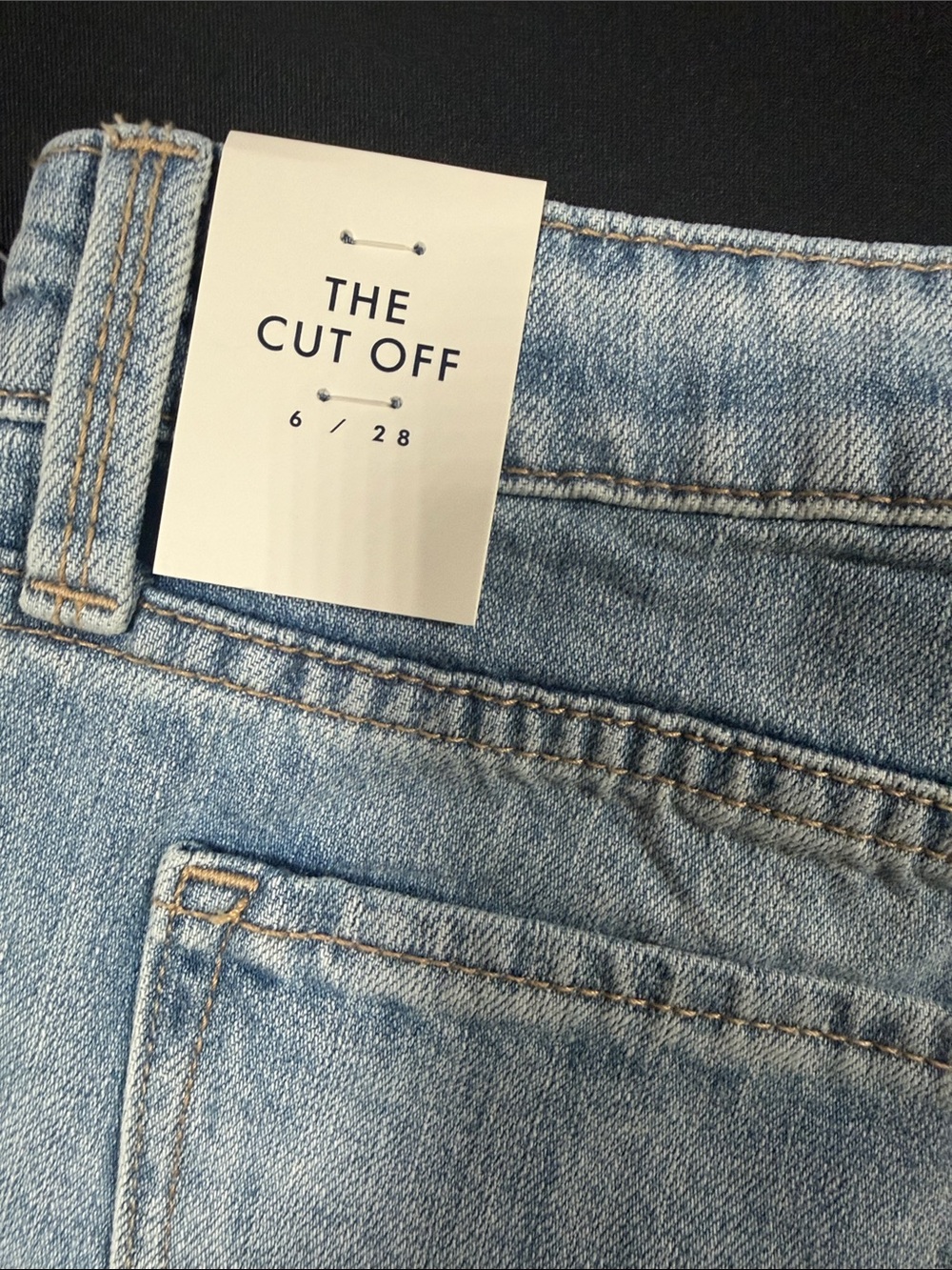 NWT Lucky Brand The Cut Off Distressed Denim Shorts Light Wash 6/28 - Picture 6 of 10
